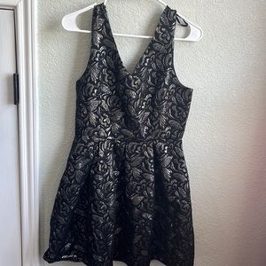 Womens small black glitter dress